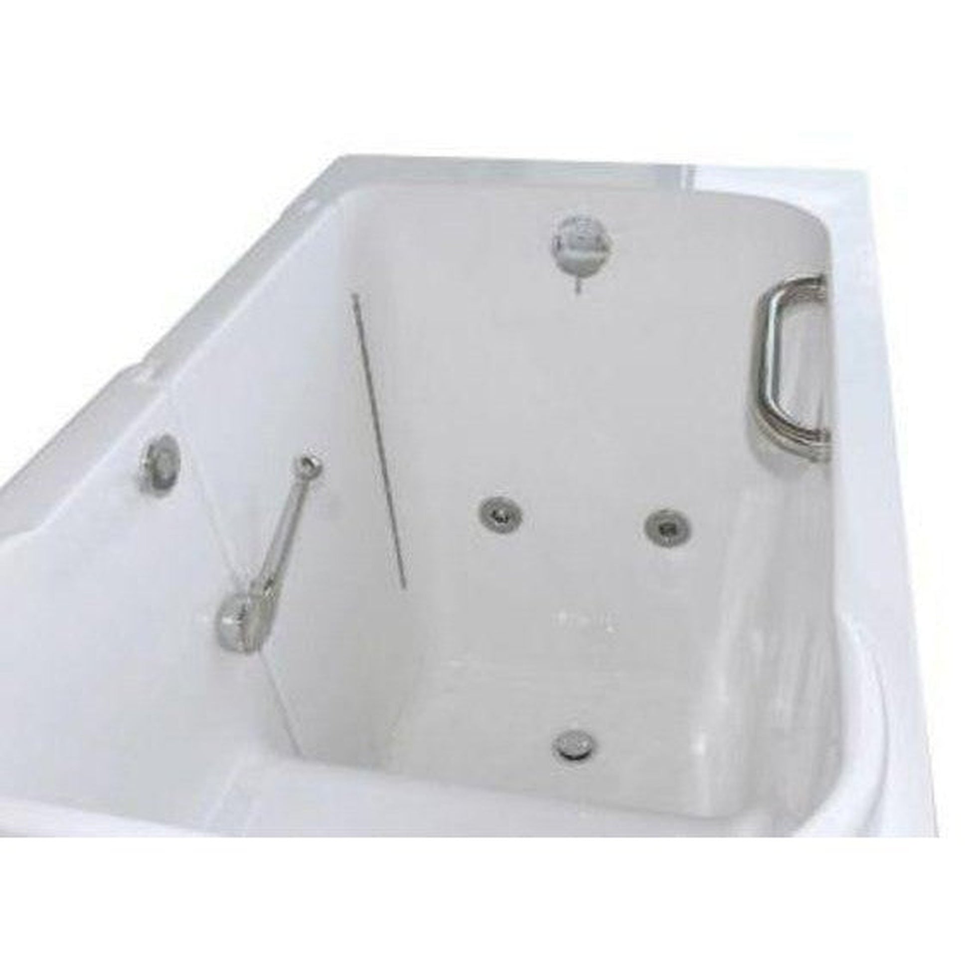 Mobility Bathworks 28"W x 48"L x 40"H Walk-In Left Hand Water Jetted Tub - White