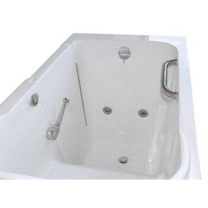 Mobility Bathworks 28"W x 48"L x 40"H Walk-In Left Hand Water Jetted Tub - White