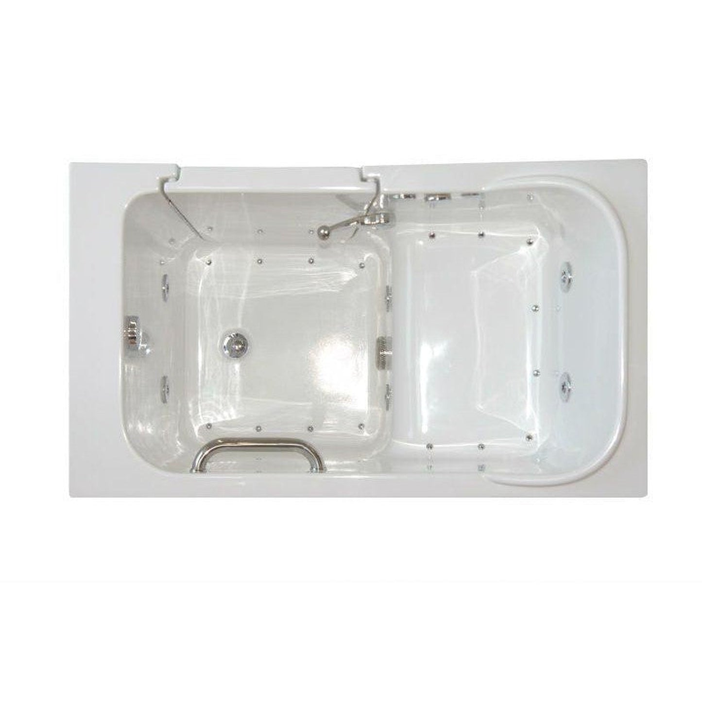 Mobility Bathworks 28"W x 48"L x 40"H Walk-In Right Hand Dual Jetted Tub - White
