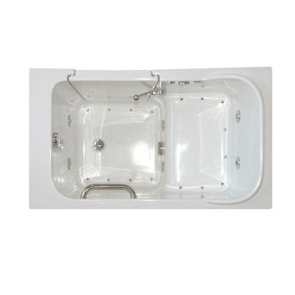 Mobility Bathworks 28"W x 48"L x 40"H Walk-In Right Hand Dual Jetted Tub - White
