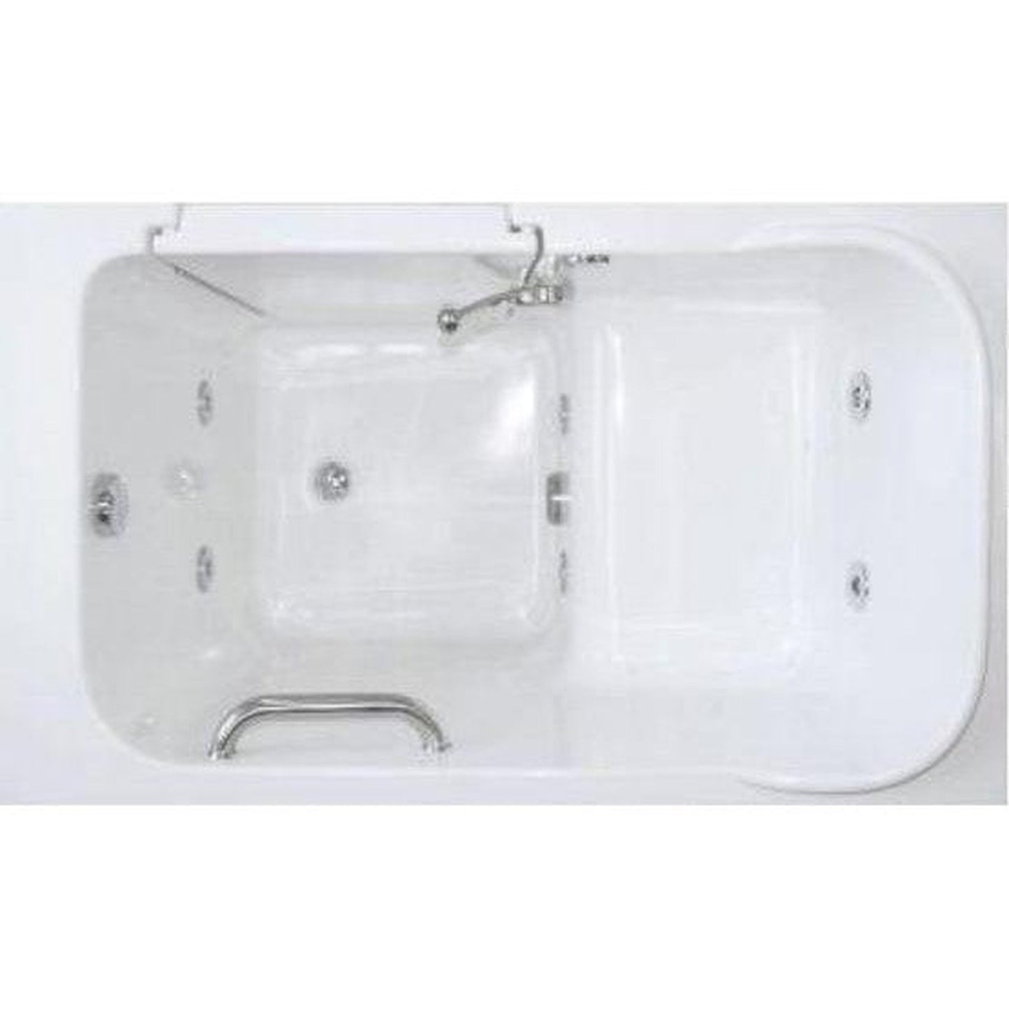 Mobility Bathworks 28"W x 48"L x 40"H Walk-In Right Hand Water Jetted Tub