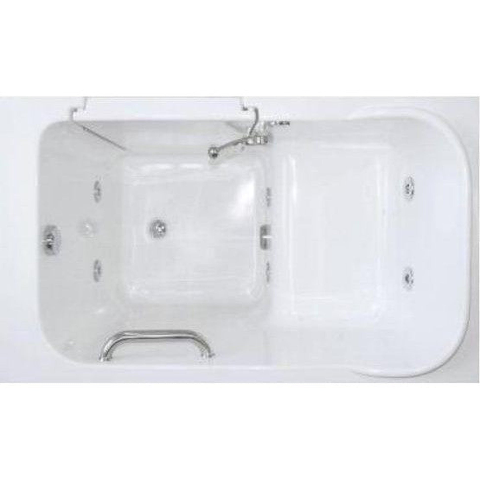 Mobility Bathworks 28"W x 48"L x 40"H Walk-In Right Hand Water Jetted Tub