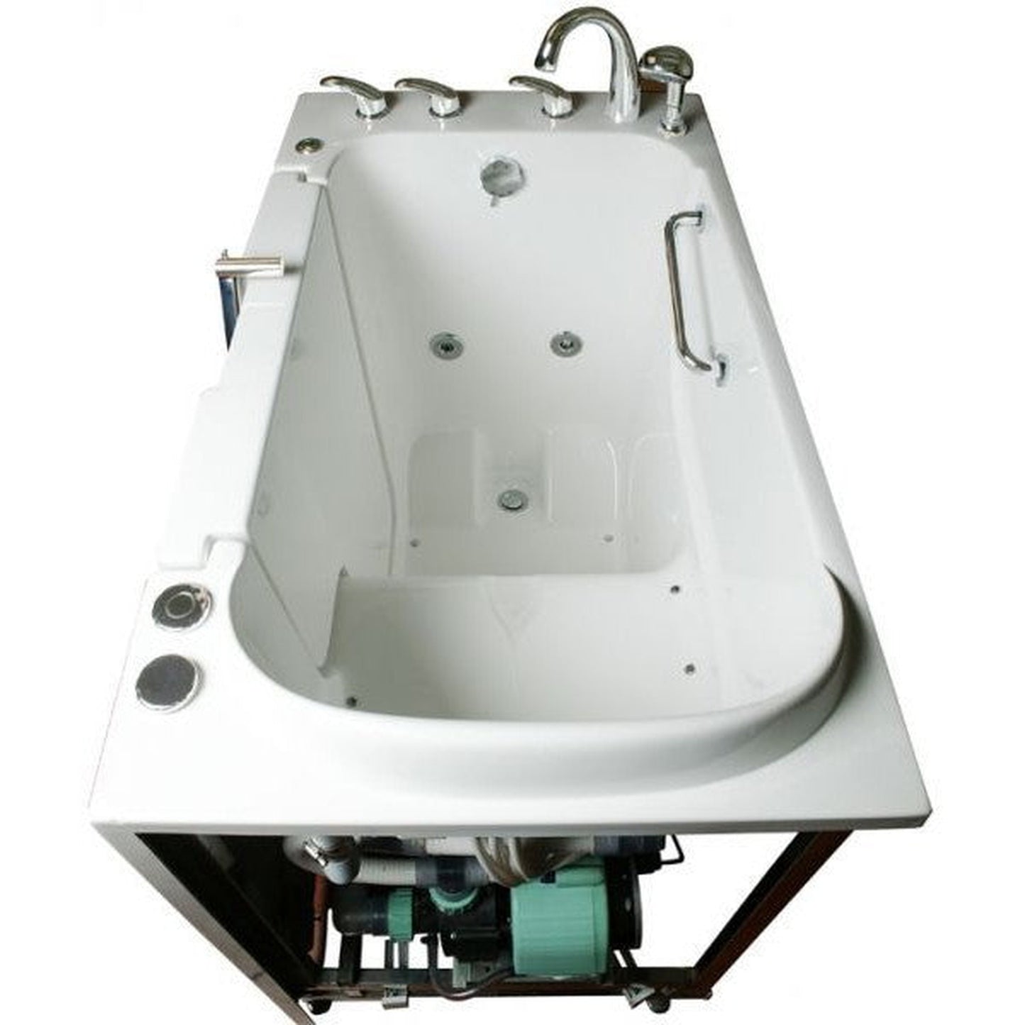 Mobility Bathworks 30"W x 52"L x 41"H Walk-In Left Hand Dual Jetted Tub - White