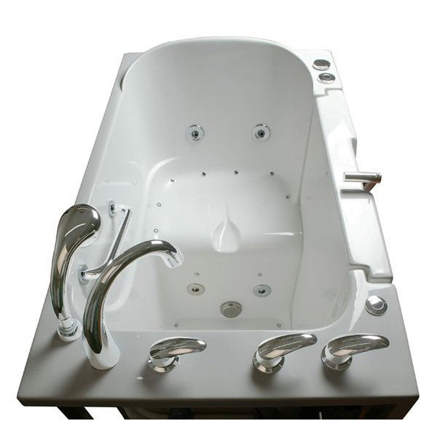 Mobility Bathworks 30"W x 52"L x 41"H Walk-In Left Hand Dual Jetted Tub - White