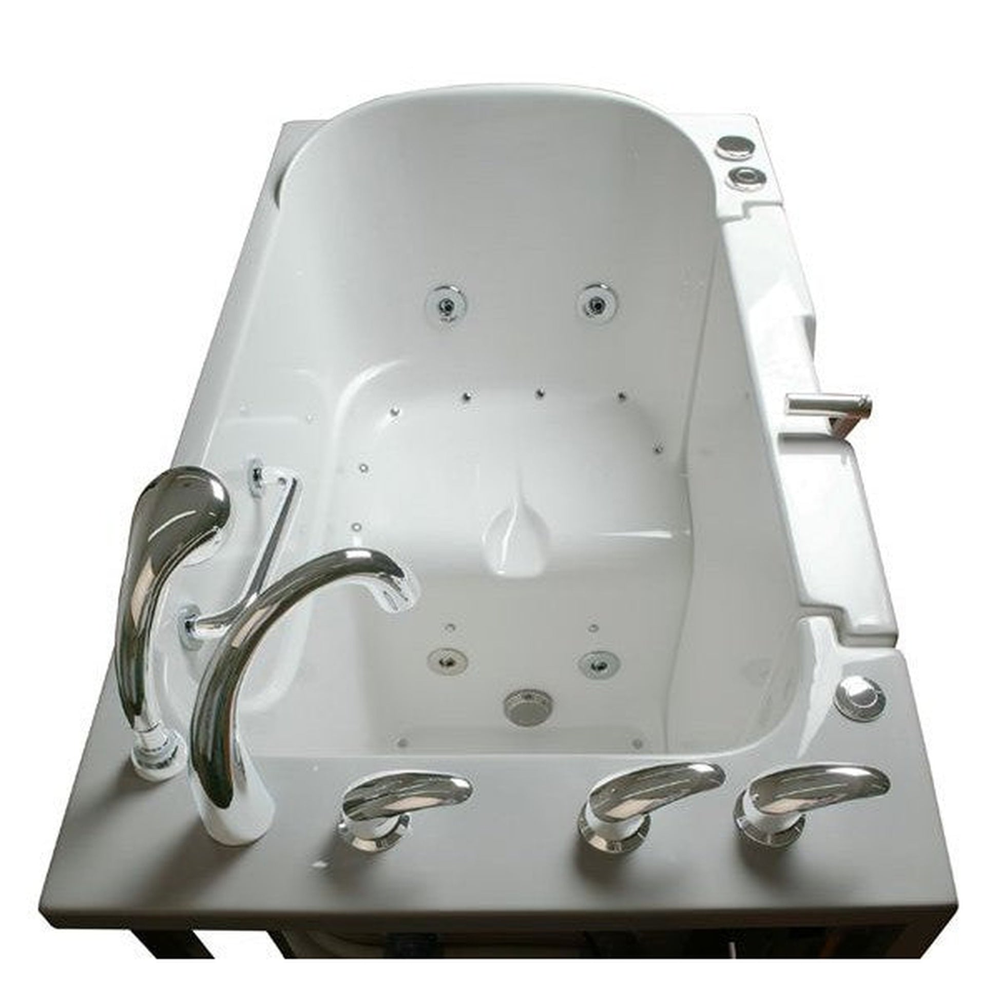 Mobility Bathworks 30"W x 52"L x 41"H Walk-In Left Hand Dual Jetted Tub - White