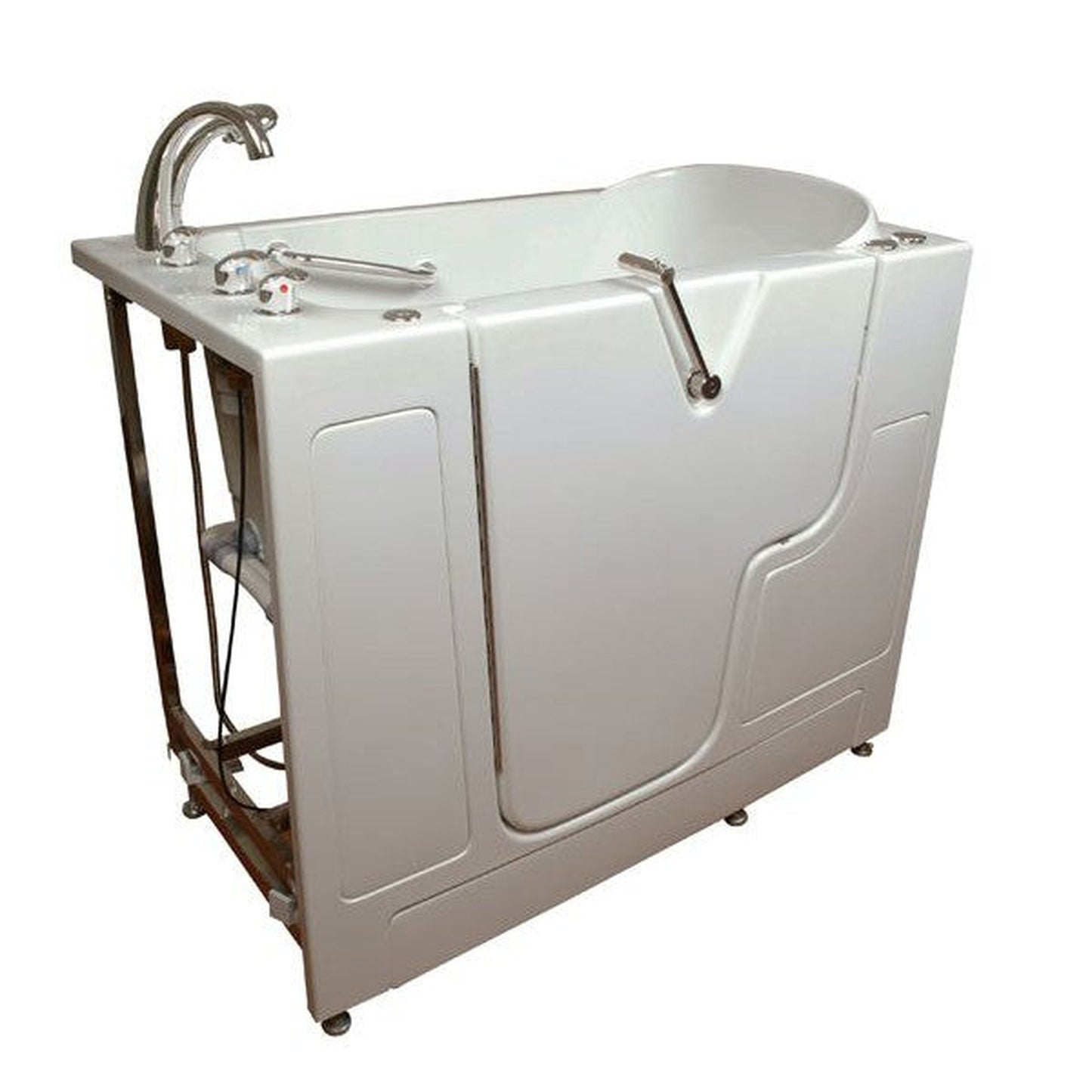 Mobility Bathworks 30"W x 52"L x 41"H Walk-In Left Hand Dual Jetted Tub - White