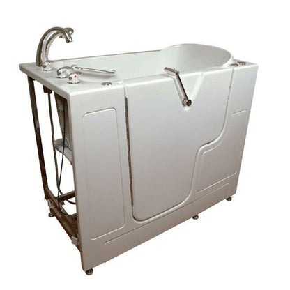 Mobility Bathworks 30"W x 52"L x 41"H Walk-In Left Hand Dual Jetted Tub - White