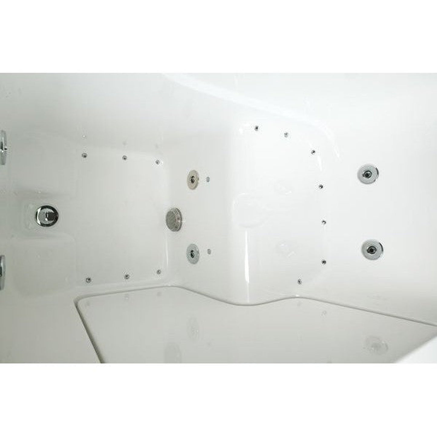 Mobility Bathworks 30"W x 52"L x 41"H Walk-In Left Hand Dual Jetted Tub - White