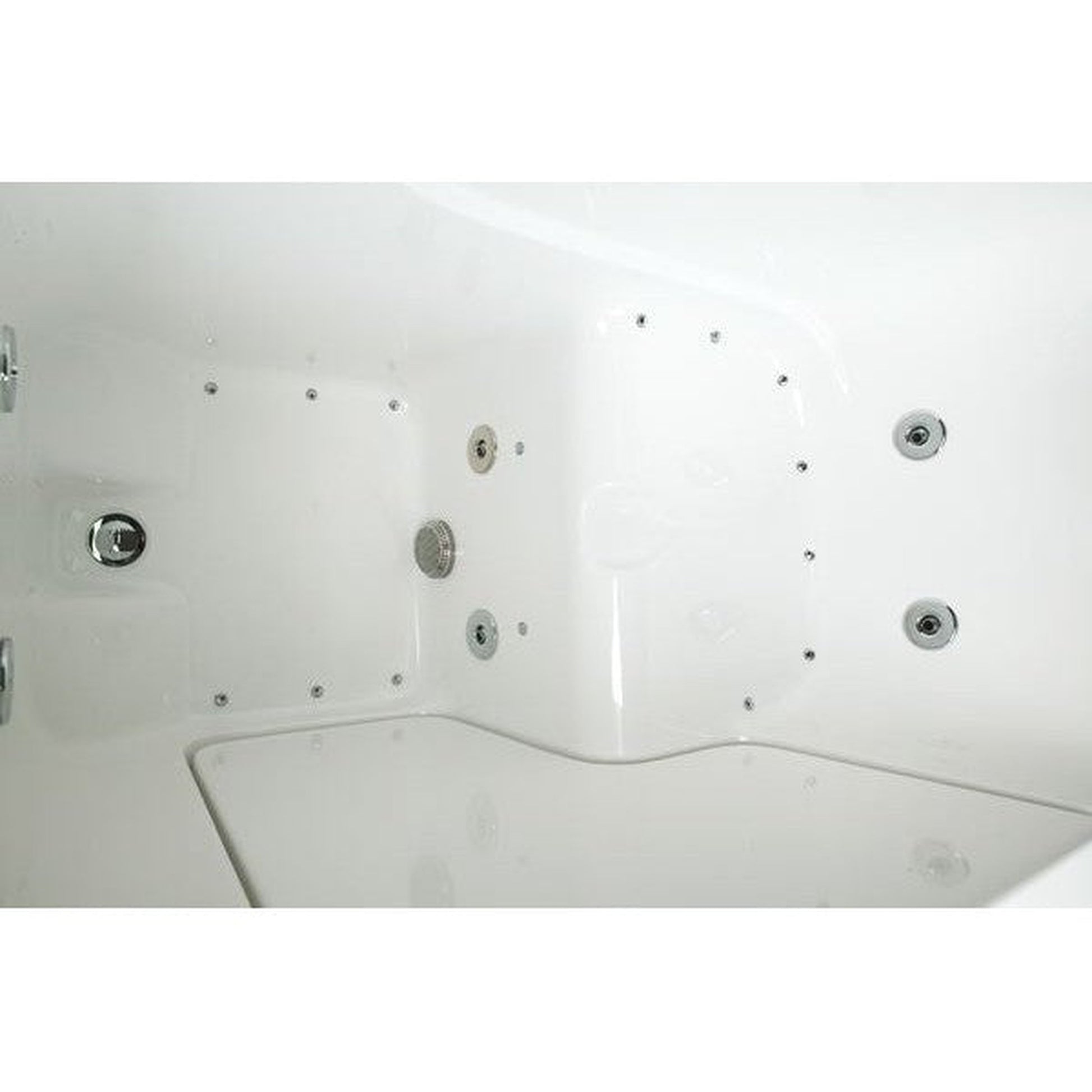 Mobility Bathworks 30"W x 52"L x 41"H Walk-In Left Hand Dual Jetted Tub - White