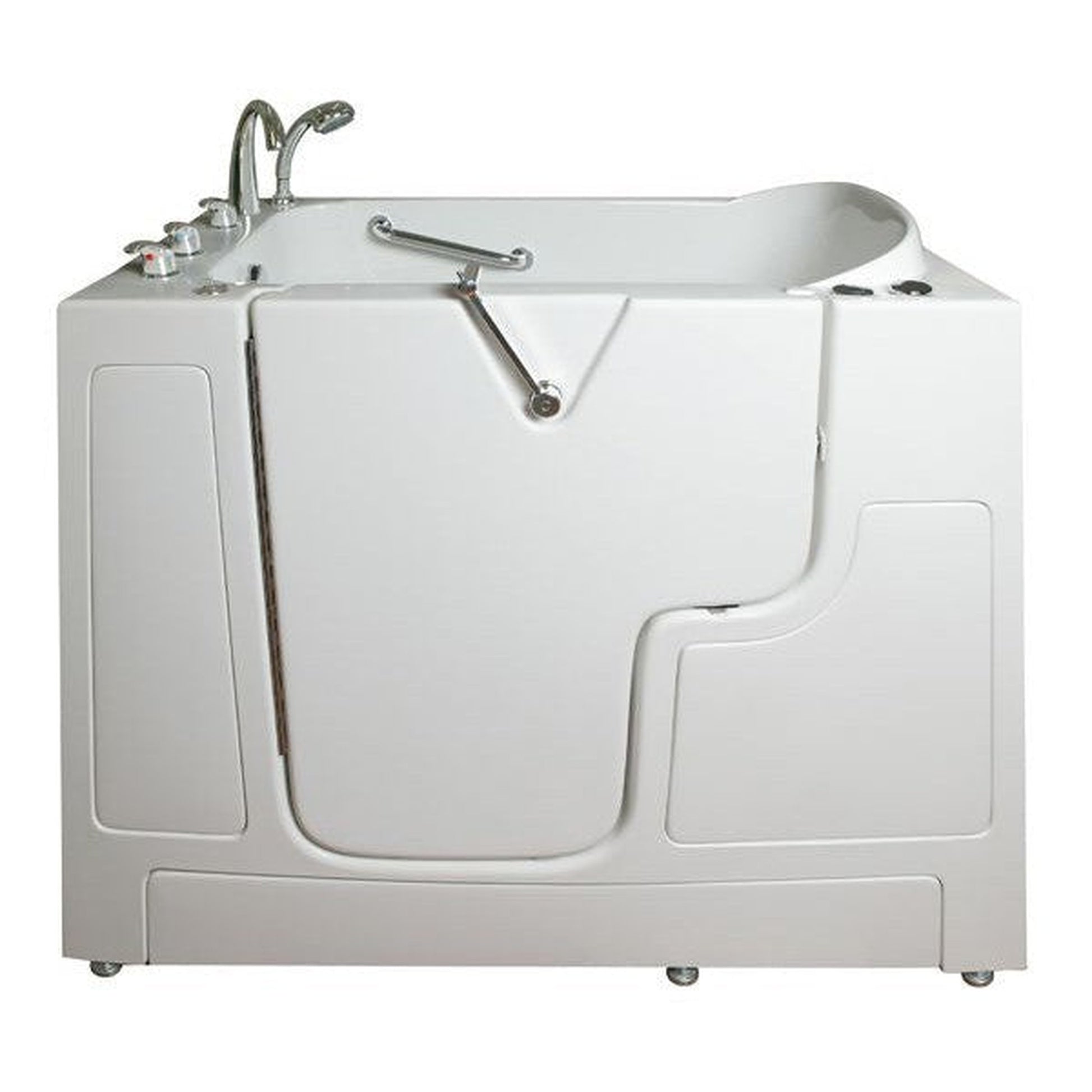 Mobility Bathworks 30"W x 52"L x 41"H Walk-In Left Hand Dual Jetted Tub - White