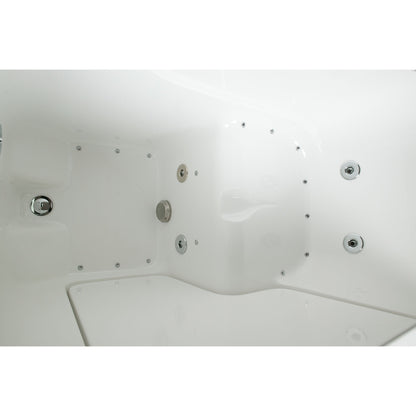 Mobility Bathworks 30"W x 52"L x 41"H Walk-In Left Hand Dual Jetted Tub - White