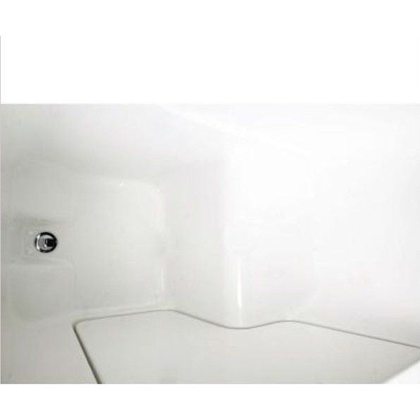 Mobility Bathworks 30"W x 52"L x 41"H Walk-In Left Hand Soaker Tub Wheelchair Accessible - White