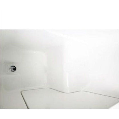 Mobility Bathworks 30"W x 52"L x 41"H Walk-In Left Hand Soaker Tub Wheelchair Accessible - White
