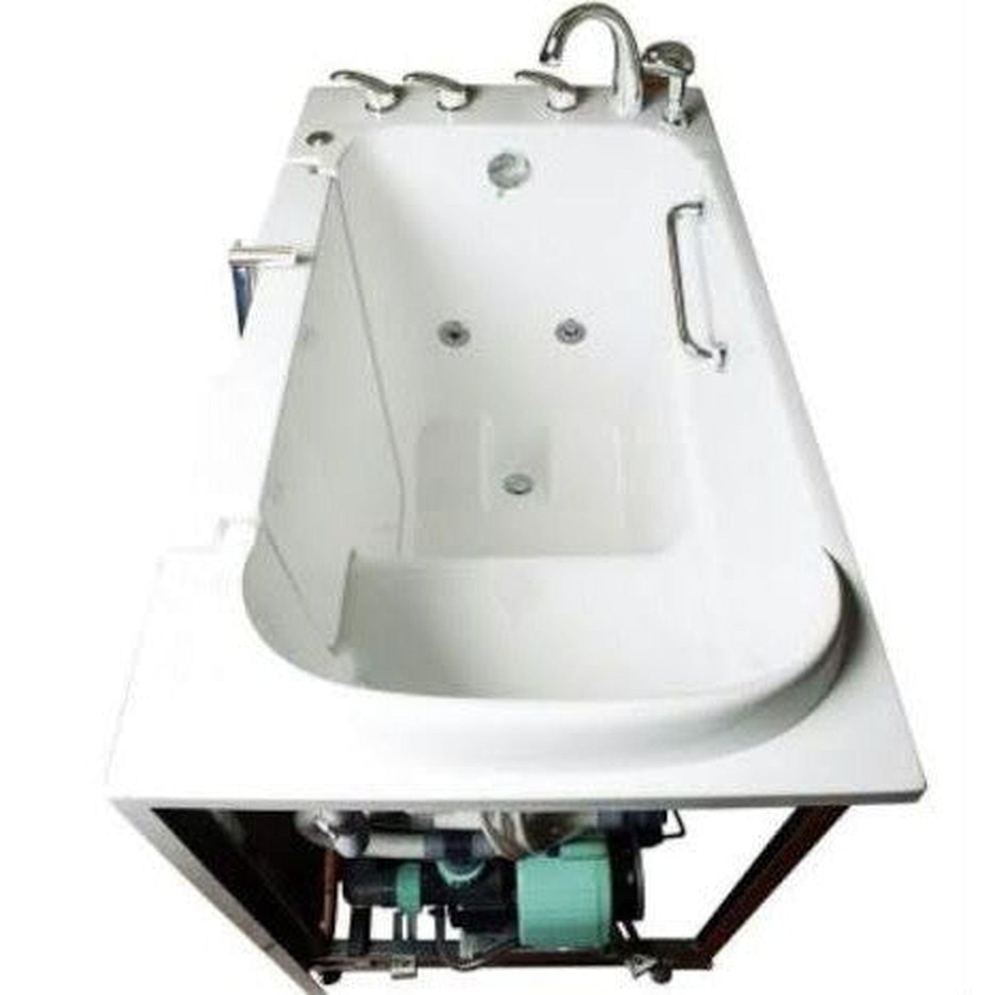 Mobility Bathworks 30"W x 52"L x 41"H Walk-In Left Hand Water Jetted Tub - White