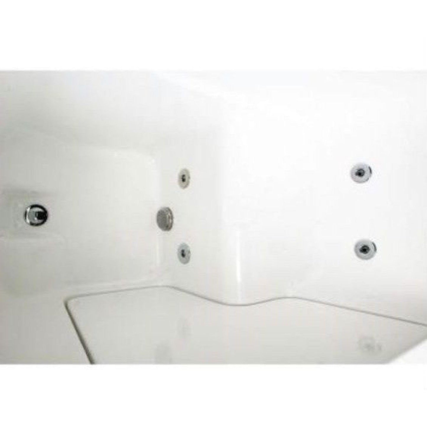 Mobility Bathworks 30"W x 52"L x 41"H Walk-In Left Hand Water Jetted Tub - White
