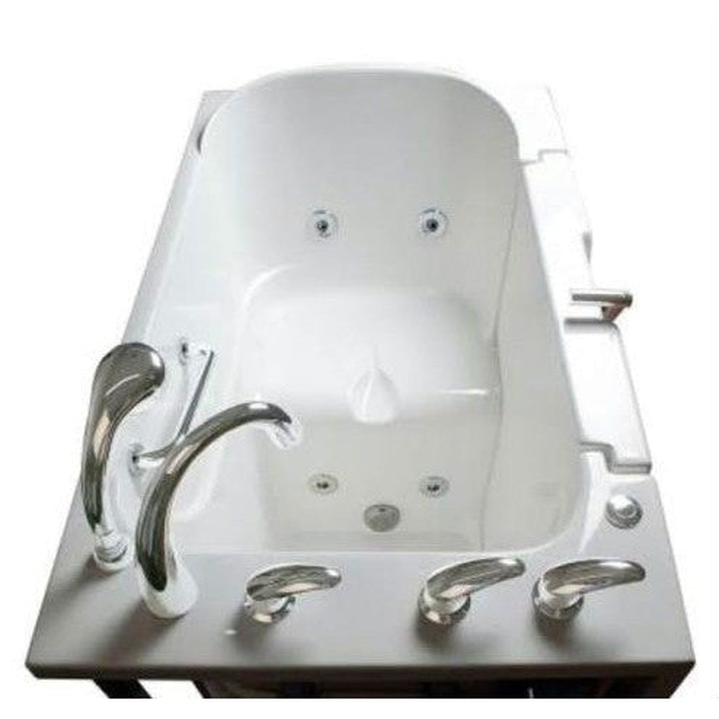 Mobility Bathworks 30"W x 52"L x 41"H Walk-In Left Hand Water Jetted Tub - White