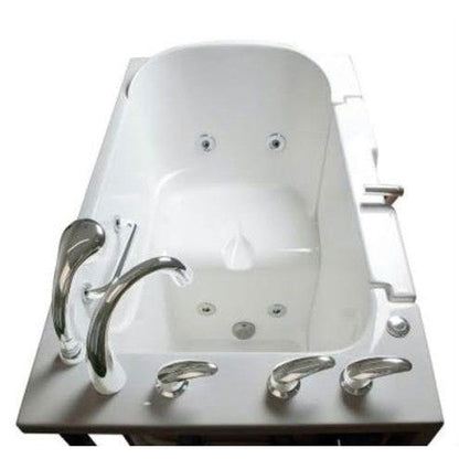 Mobility Bathworks 30"W x 52"L x 41"H Walk-In Left Hand Water Jetted Tub - White