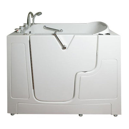 Mobility Bathworks 30"W x 52"L x 41"H Walk-In Left Hand Water Jetted Tub - White