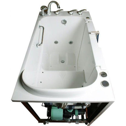 Mobility Bathworks 30"W x 52"L x 41"H Walk-In Right Hand Dual Jetted Tub - White