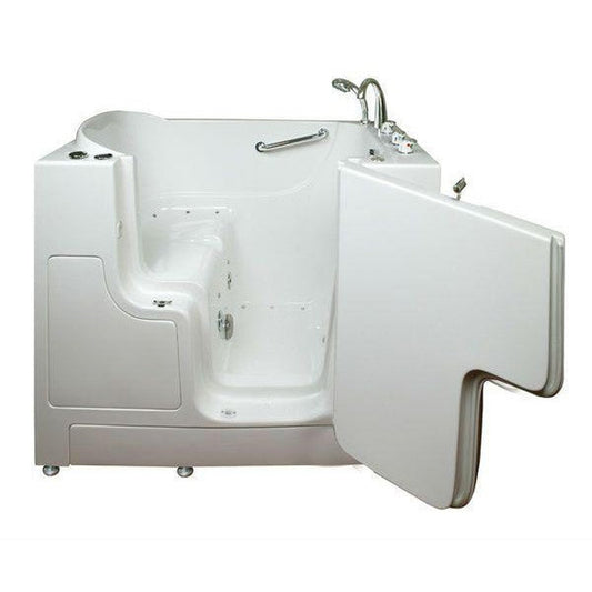 Mobility Bathworks 30"W x 52"L x 41"H Walk-In Right Hand Dual Jetted Tub - White