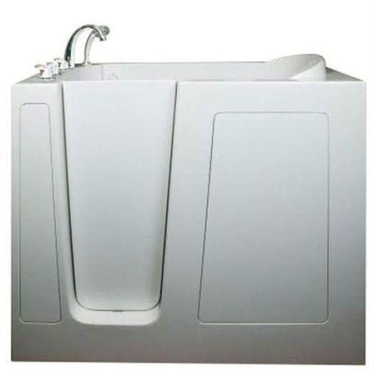 Mobility Bathworks 30"W x 55"L x 46"H Walk-In Left Hand Dual Jetted Tub -White