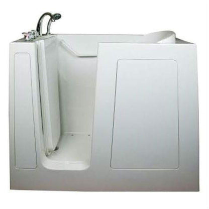 Mobility Bathworks 30"W x 55"L x 46"H Walk-In Left Hand Dual Jetted Tub -White
