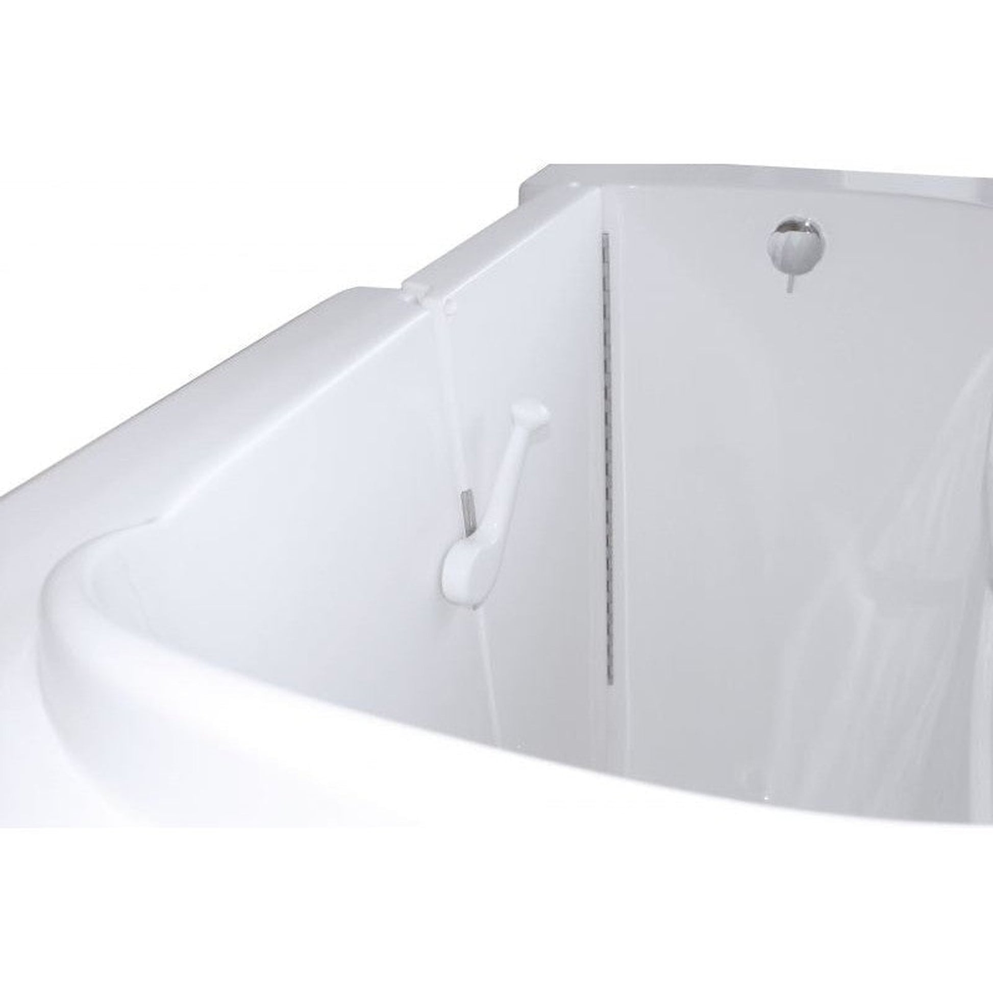 Mobility Bathworks 30"W x 55"L x 46"H Walk-In Left Hand Soaker Tub