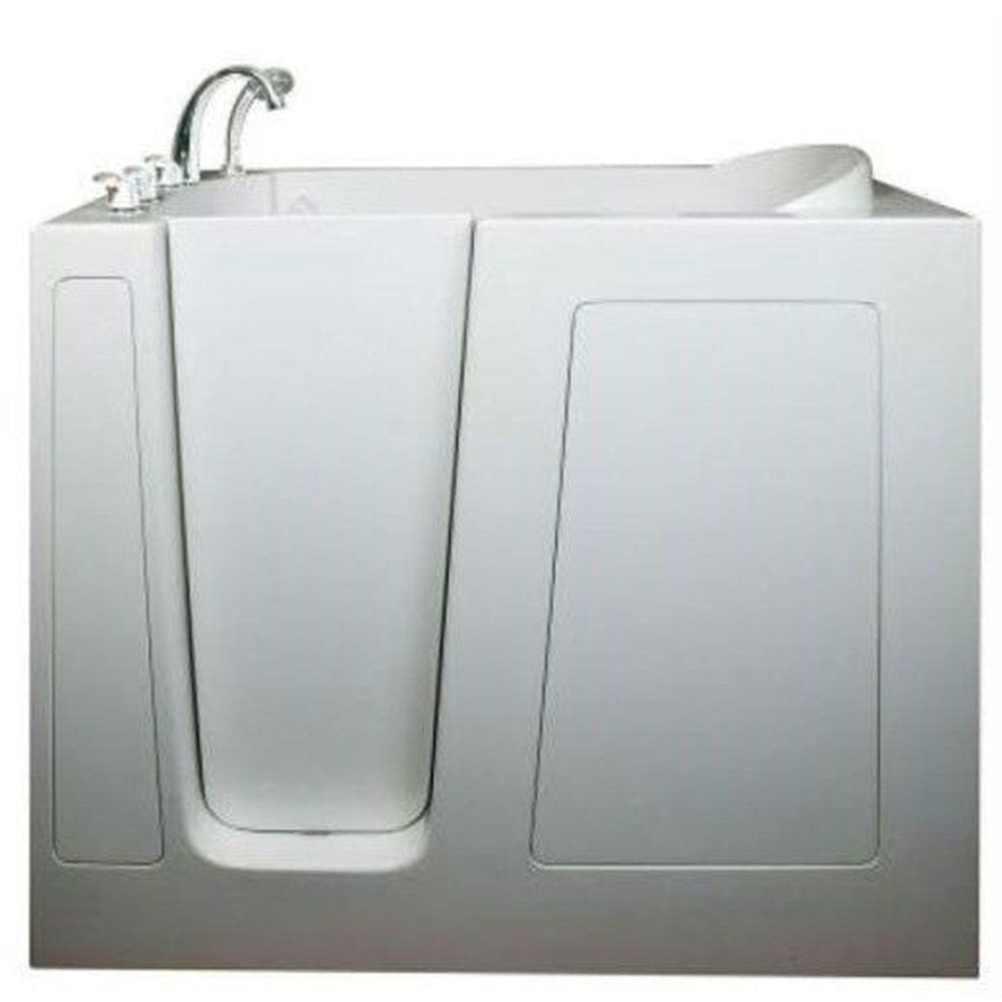 Mobility Bathworks 30"W x 55"L x 46"H Walk-In Left Hand Soaker Tub