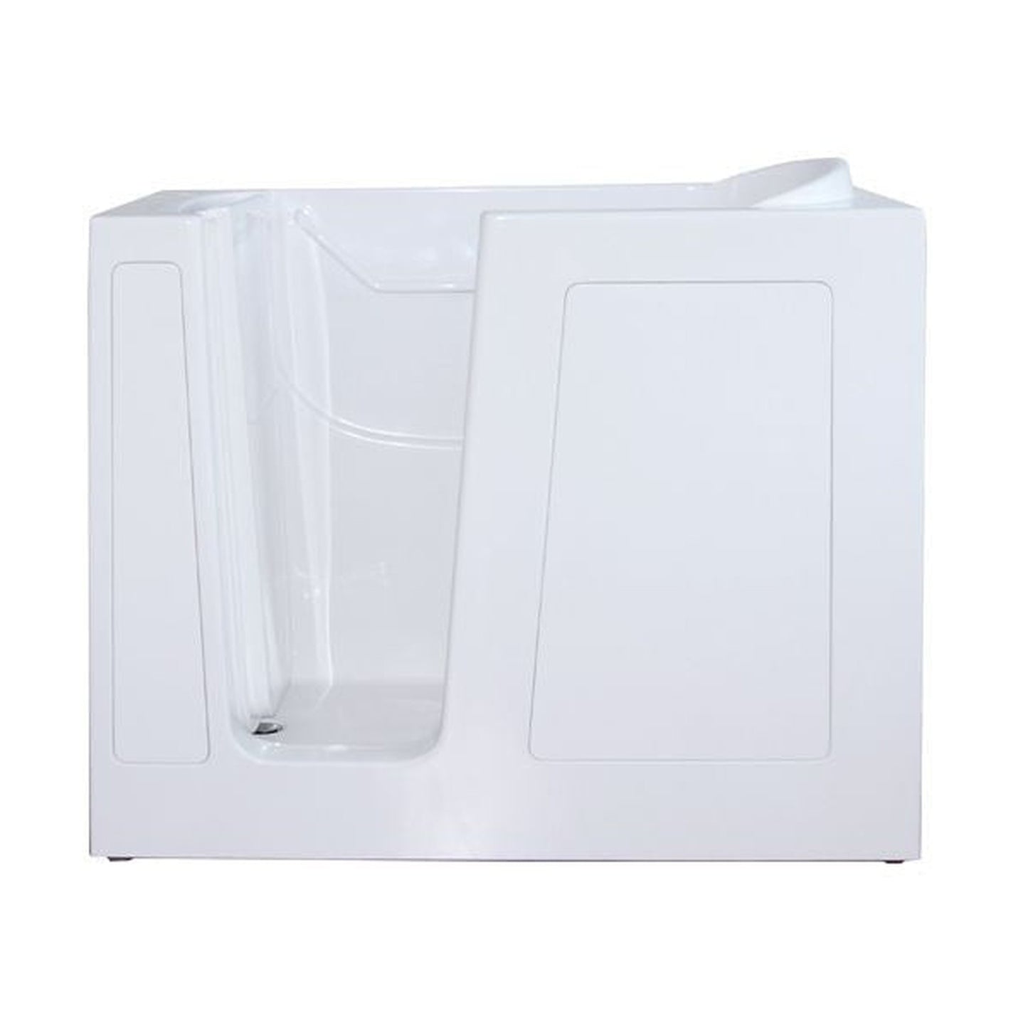 Mobility Bathworks 30"W x 55"L x 46"H Walk-In Left Hand Soaker Tub
