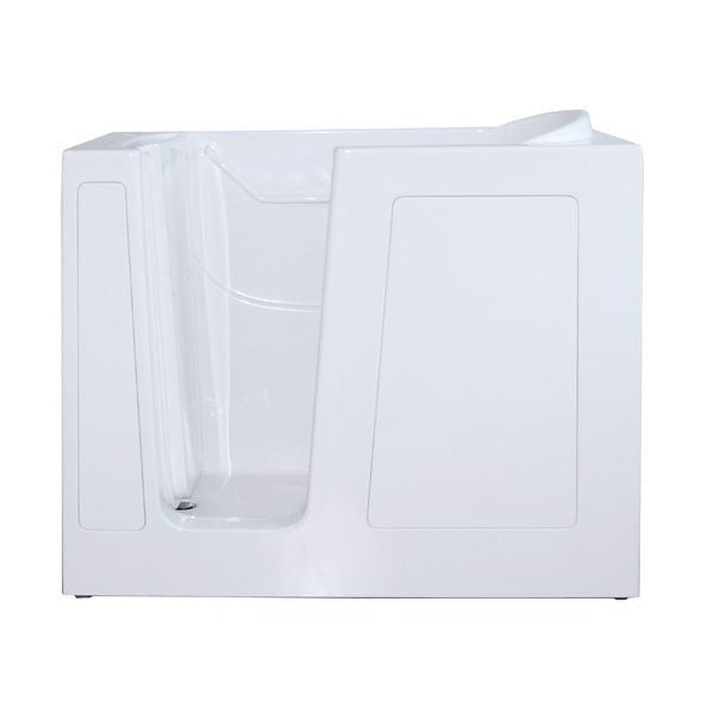 Mobility Bathworks 30"W x 55"L x 46"H Walk-In Left Hand Water Jetted Tub - White