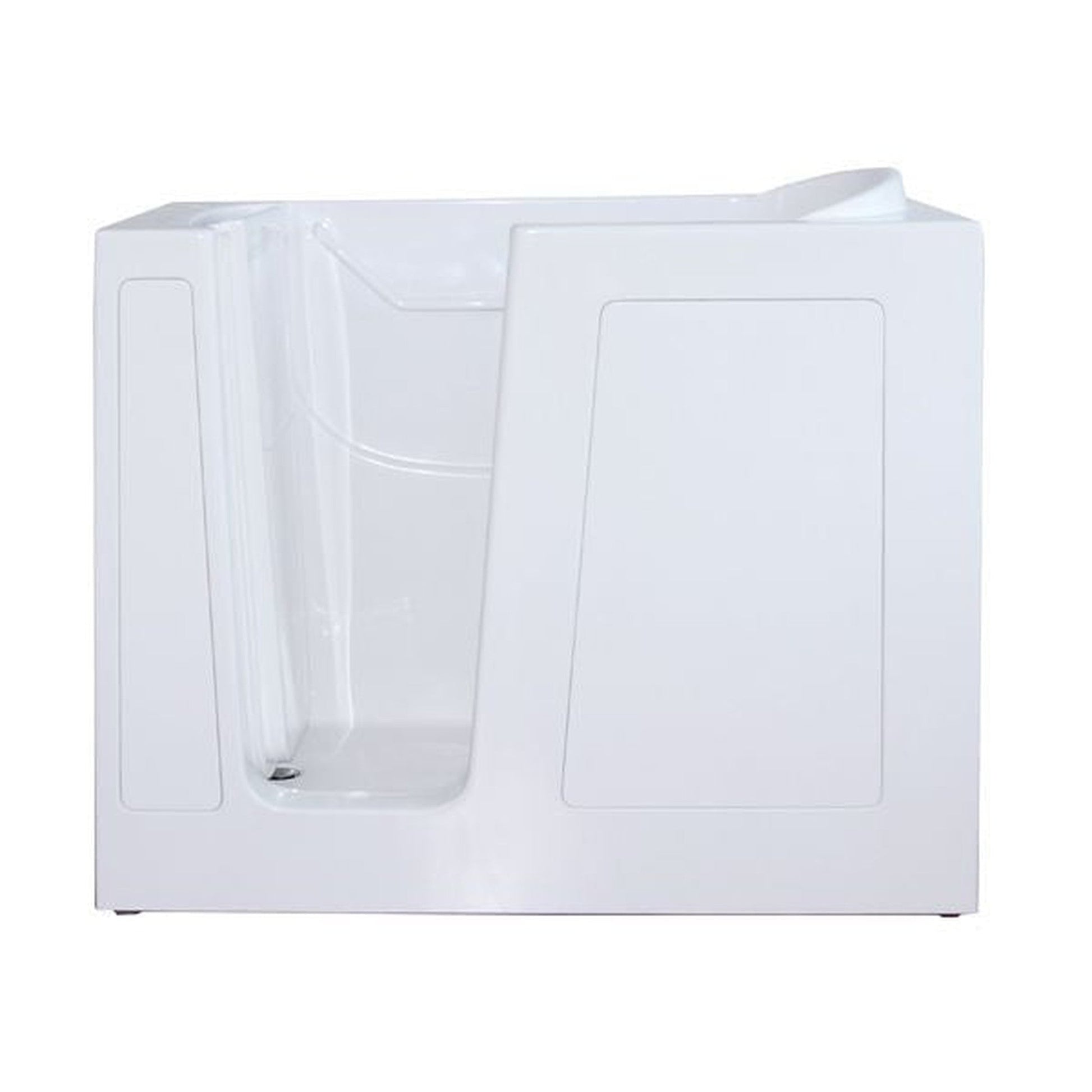 Mobility Bathworks 30"W x 55"L x 46"H Walk-In Left Hand Water Jetted Tub - White