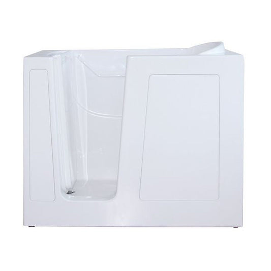 Mobility Bathworks 30"W x 55"L x 46"H Walk-In Left Hand Water Jetted Tub - White