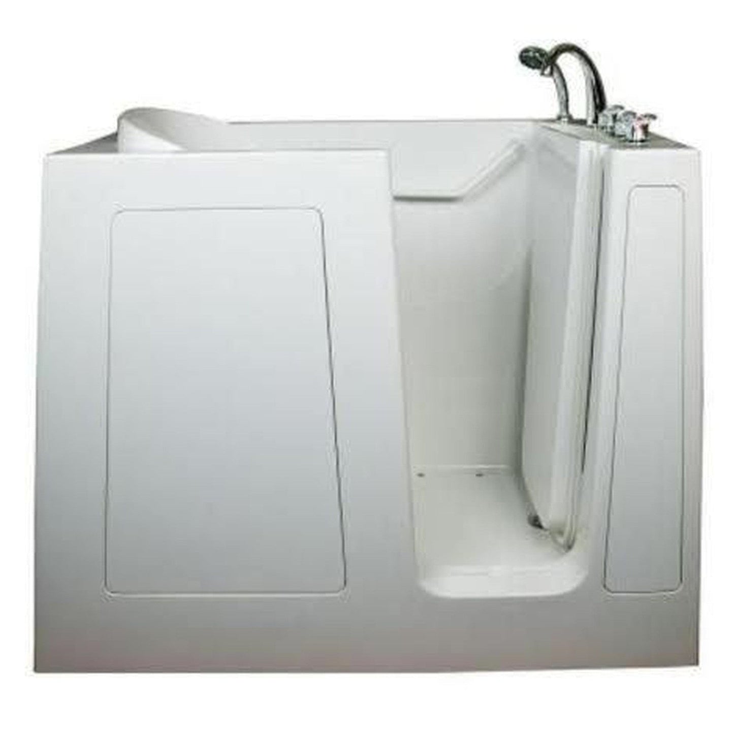 Mobility Bathworks 30"W x 55"L x 46"H Walk-In Right Hand Dual Jetted Tub - White