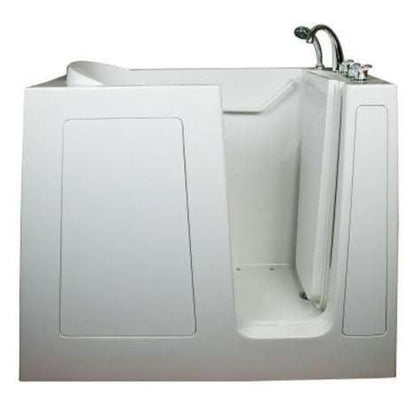 Mobility Bathworks 30"W x 55"L x 46"H Walk-In Right Hand Dual Jetted Tub - White