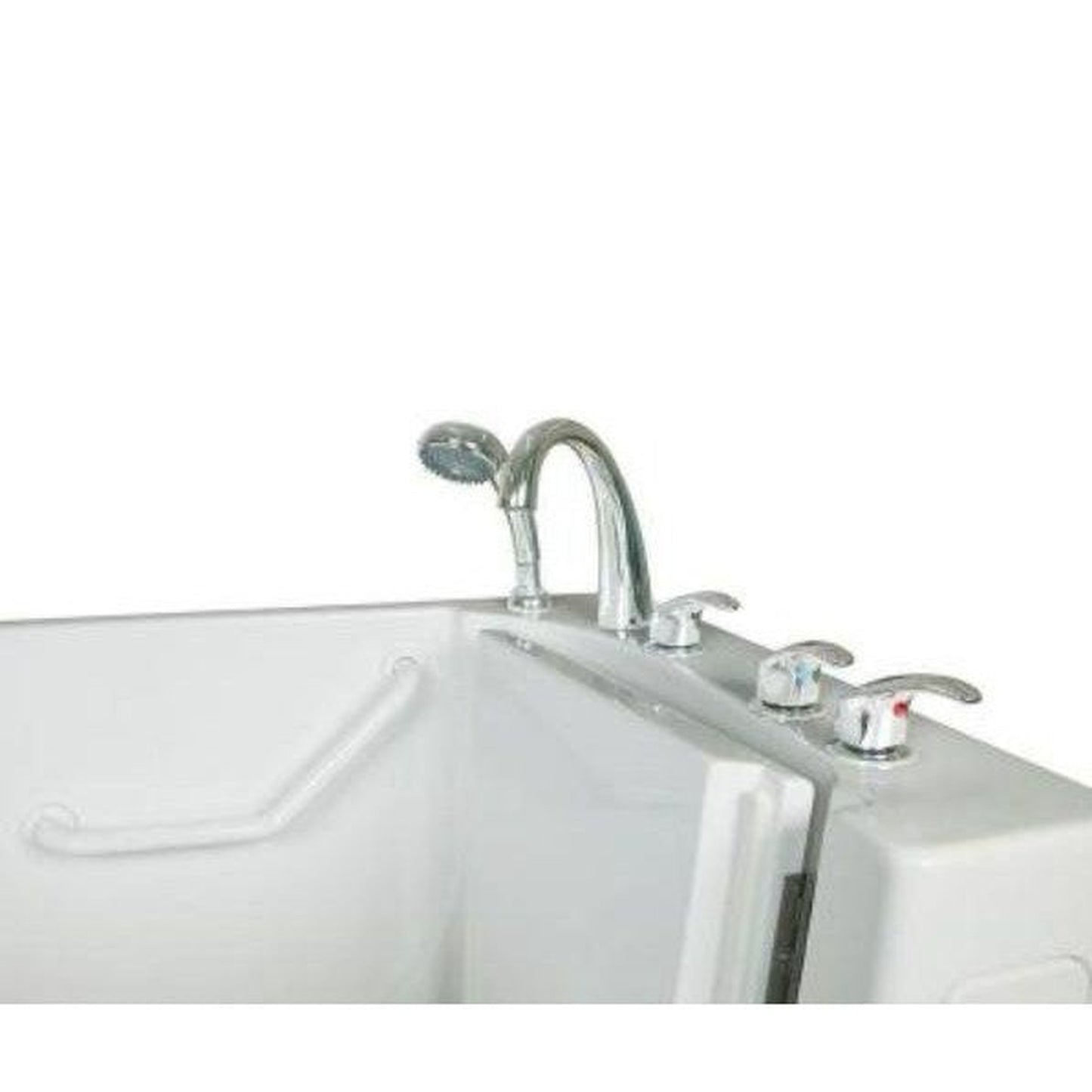 Mobility Bathworks 30"W x 55"L x 46"H Walk-In Right Hand Water Jetted Tub - White