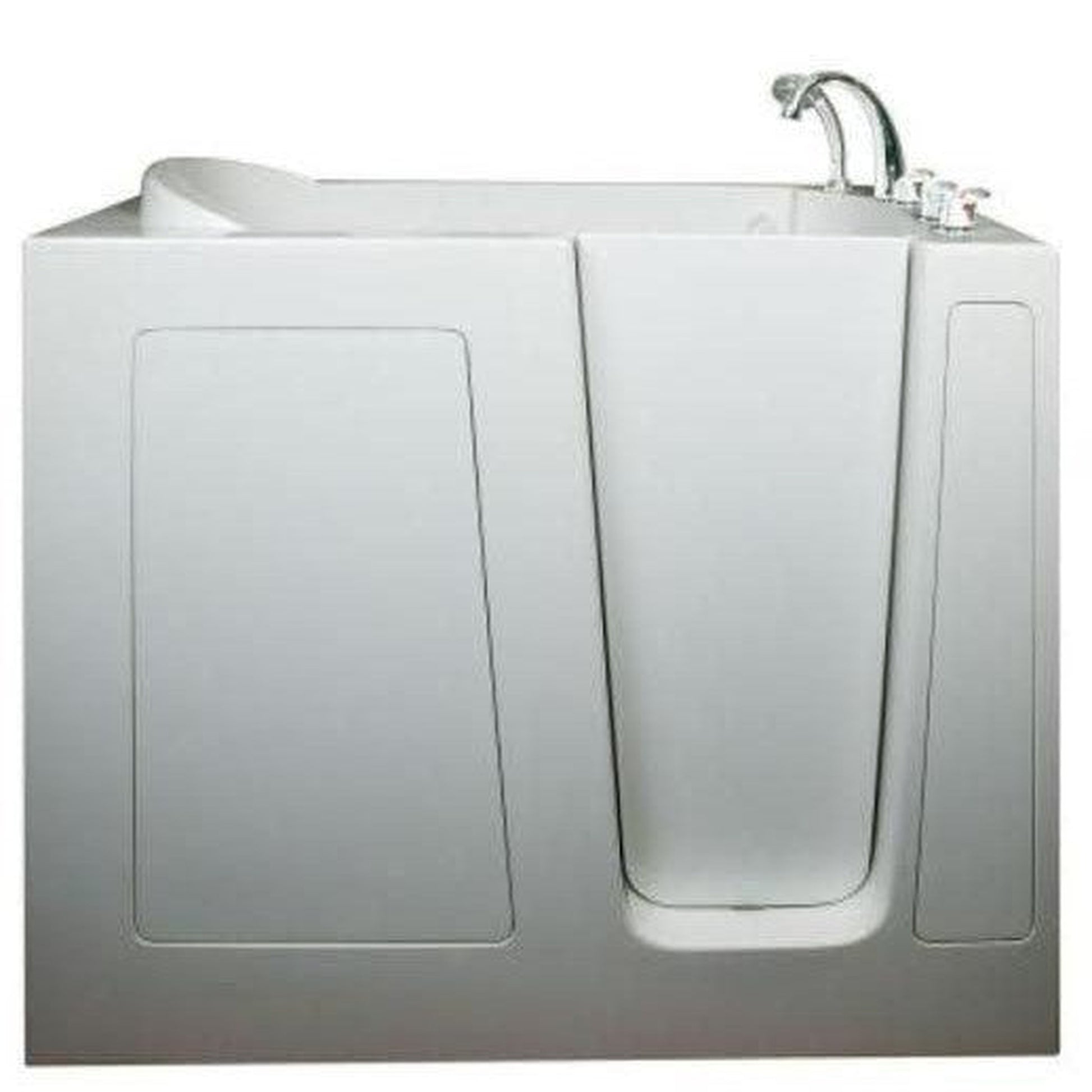 Mobility Bathworks 30"W x 55"L x 46"H Walk-In Right Hand Water Jetted Tub - White