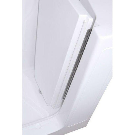 Mobility Bathworks 30"W x 55"L x 46"H Walk-In Right Hand Water Jetted Tub - White