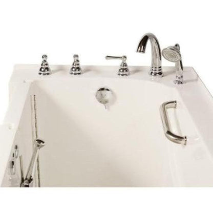 Mobility Bathworks 30"W x 60"L x 38"H Walk-In Left Hand Air Jetted Tub - White