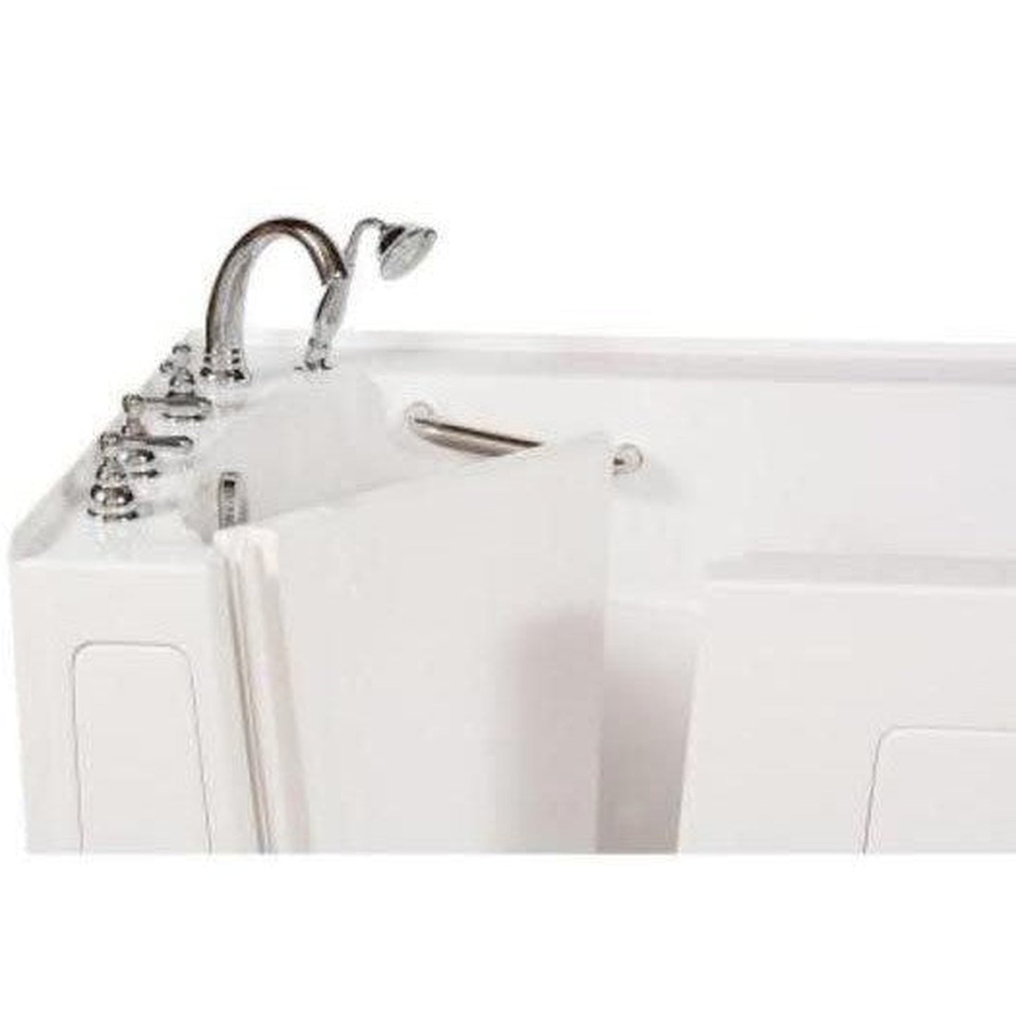Mobility Bathworks 30"W x 60"L x 38"H Walk-In Left Hand Air Jetted Tub - White