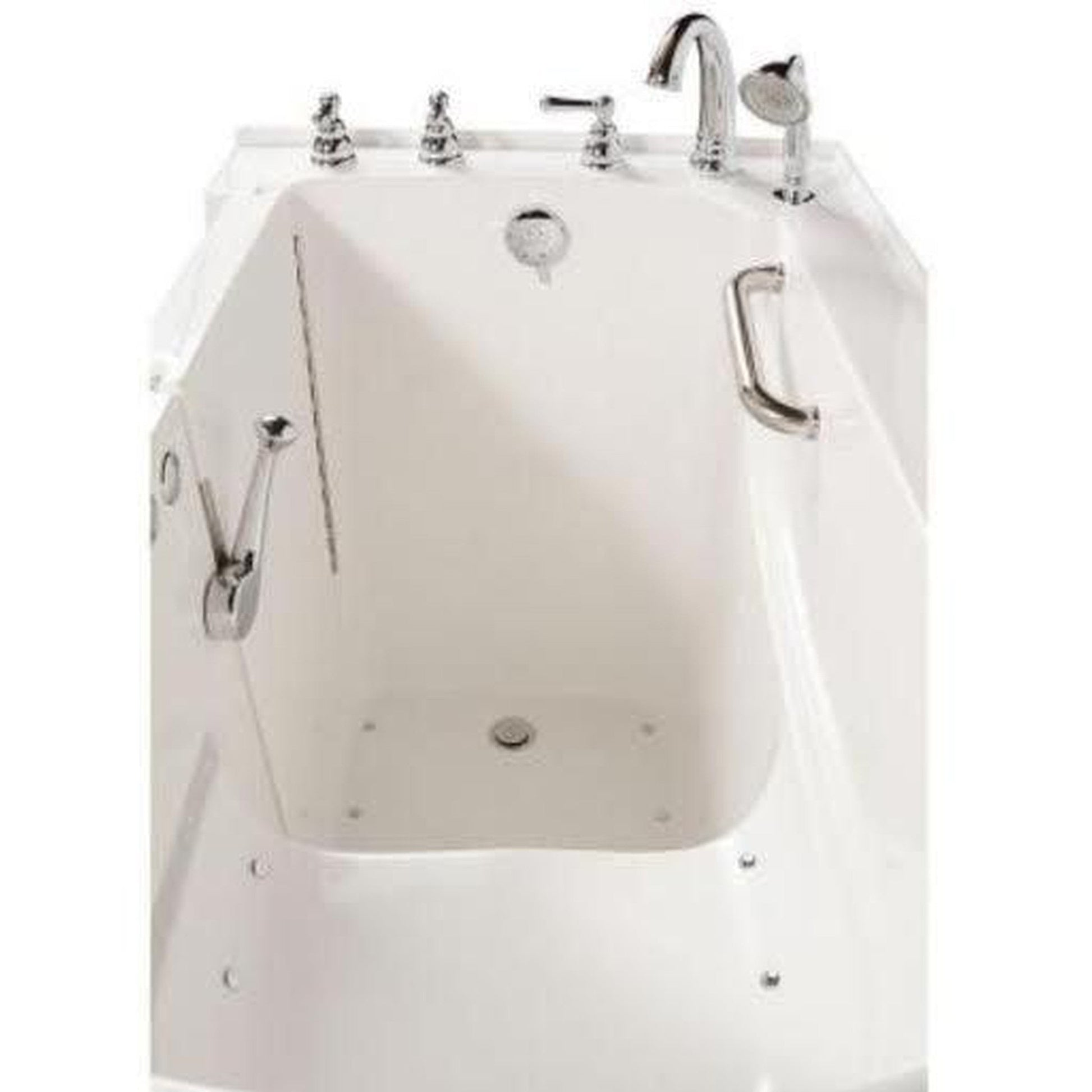 Mobility Bathworks 30"W x 60"L x 38"H Walk-In Left Hand Air Jetted Tub - White