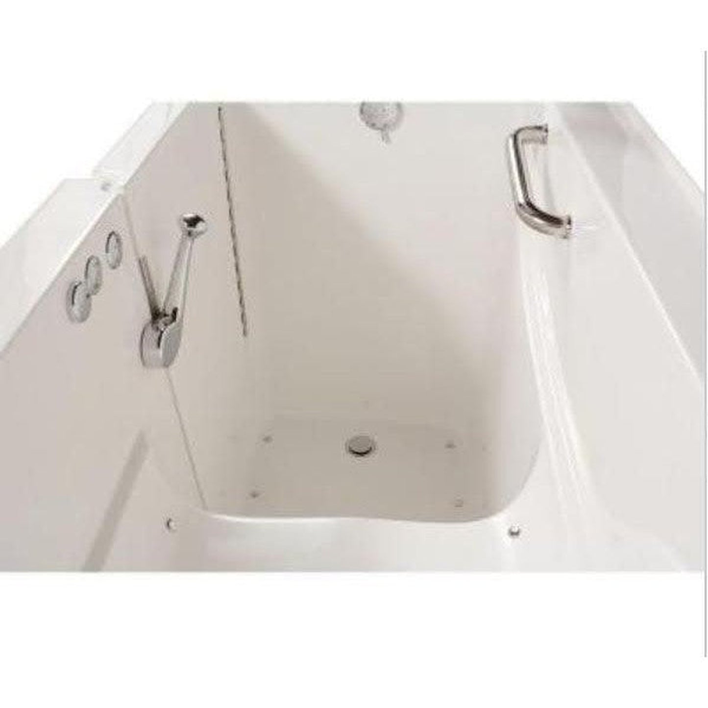 Mobility Bathworks 30"W x 60"L x 38"H Walk-In Left Hand Air Jetted Tub - White