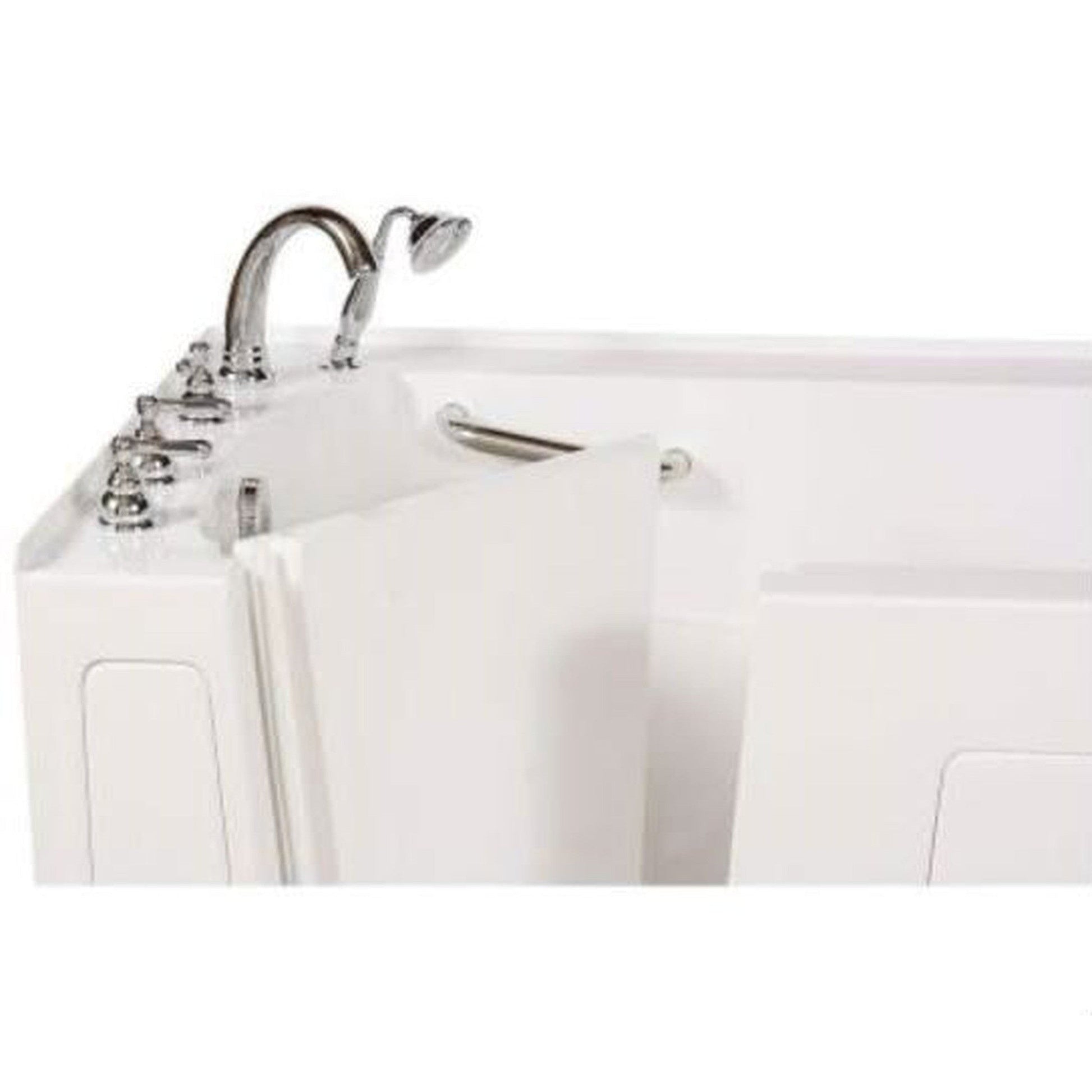 Mobility Bathworks 30"W x 60"L x 38"H Walk-In Left Hand Dual Jetted Tub - White