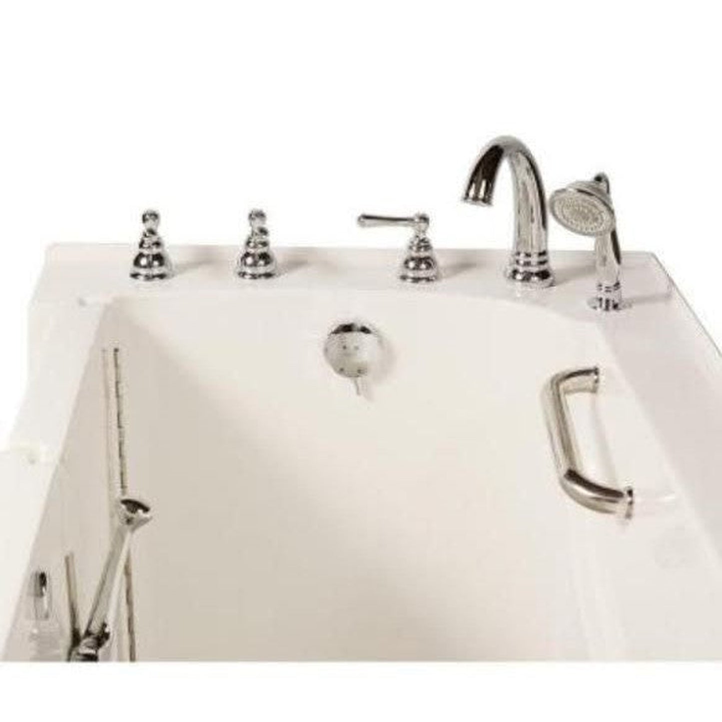 Mobility Bathworks 30"W x 60"L x 38"H Walk-In Left Hand Soaker Tub - White