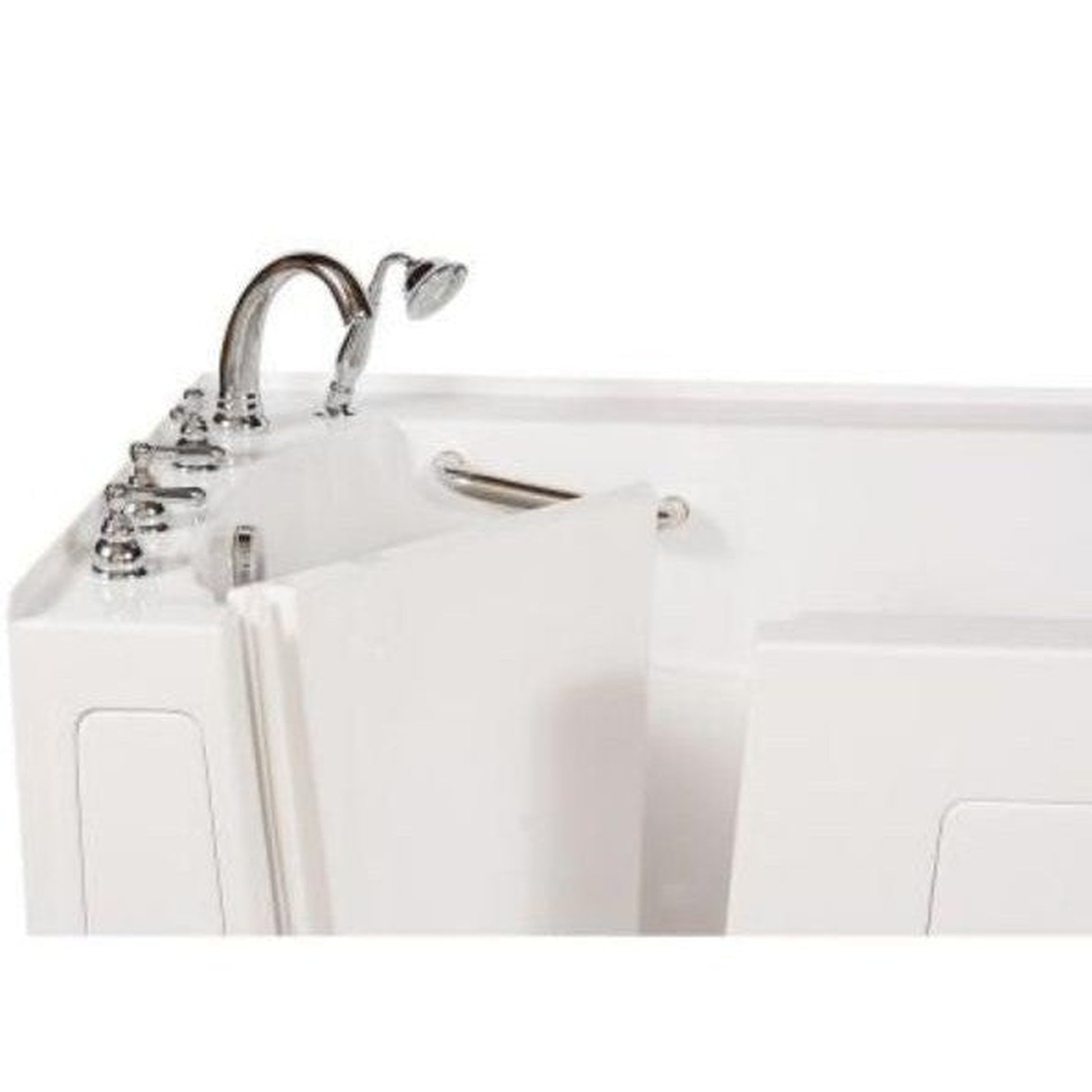Mobility Bathworks 30"W x 60"L x 38"H Walk-In Left Hand Soaker Tub - White