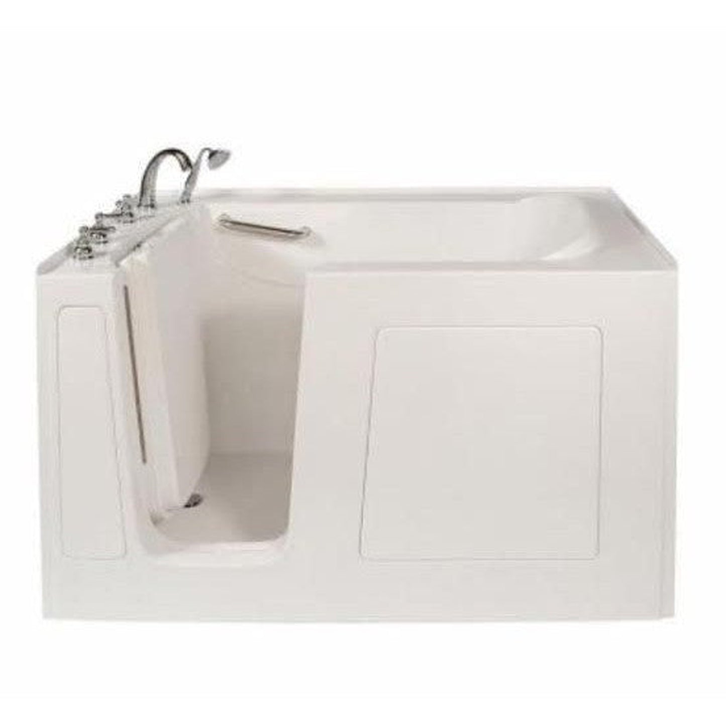 Mobility Bathworks 30"W x 60"L x 38"H Walk-In Left Hand Soaker Tub - White