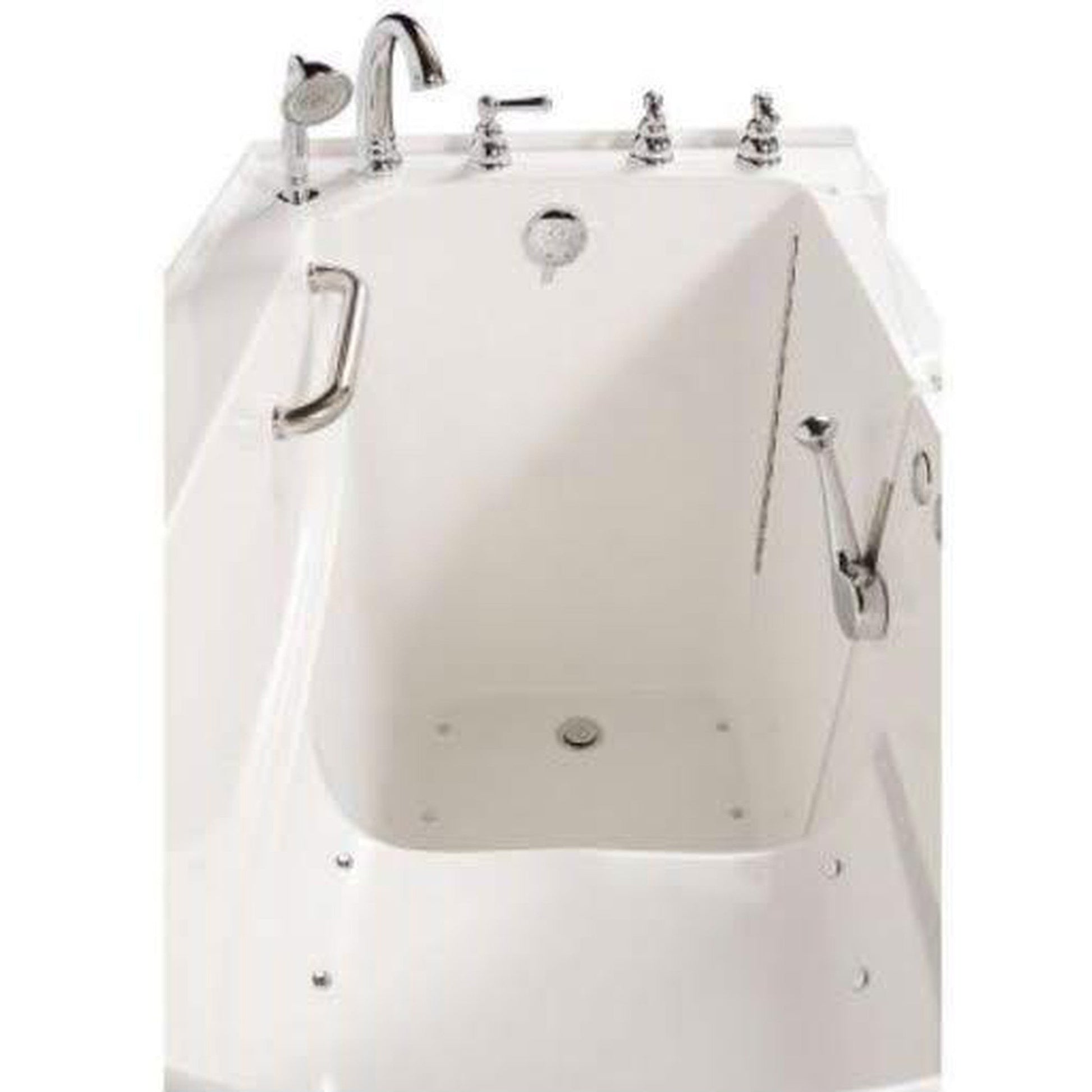 Mobility Bathworks 30"W x 60"L x 38"H Walk-In Right Hand Air Jetted Tub - White