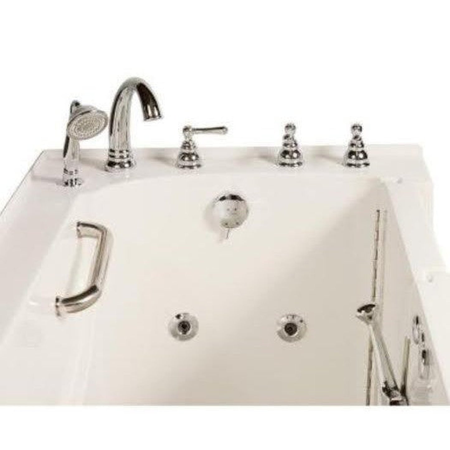 Mobility Bathworks 30"W x 60"L x 38"H Walk-In Right Hand Water Jetted Tub - White