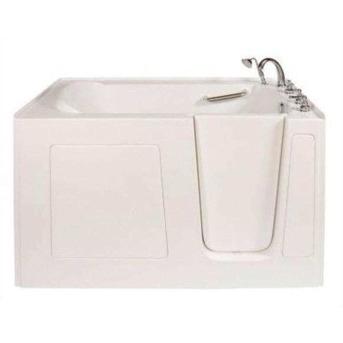 Mobility Bathworks 30"W x 60"L x 38"H Walk-In Right Hand Water Jetted Tub - White