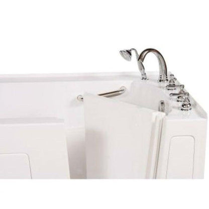 Mobility Bathworks 30"W x 60"L x 38"H Walk-In Right Hand Water Jetted Tub - White