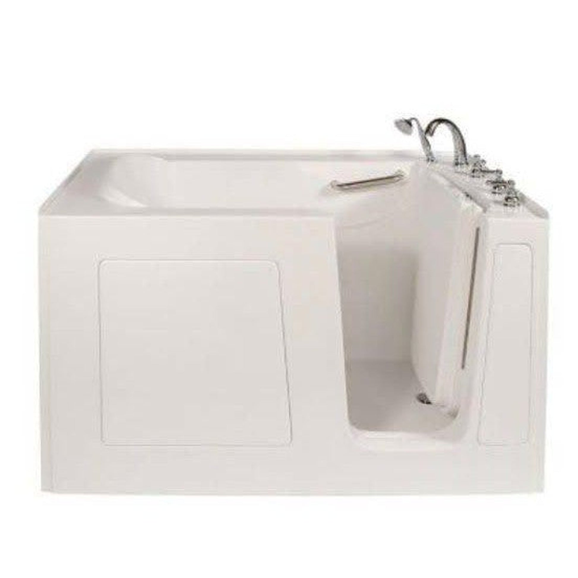 Mobility Bathworks 30"W x 60"L x 38"H Walk-In Right Hand Water Jetted Tub - White